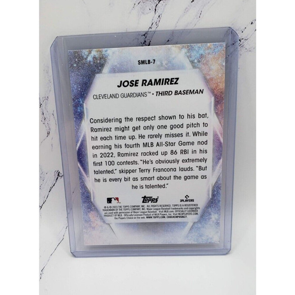 2023 Topps Series 1 Stars Of MLB #SMLB-7 Jose Ramirez Cleveland Guardians - Picture 2 of 4